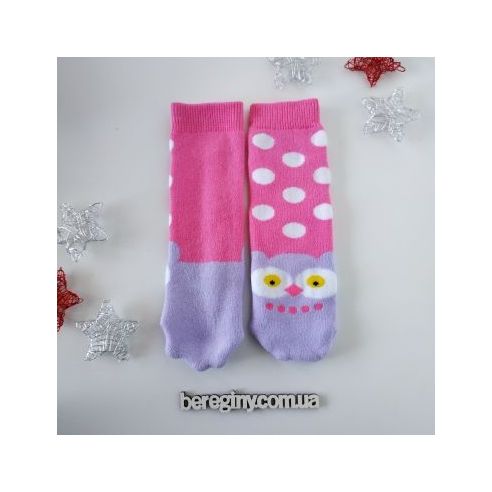 Socks terry without heel 1-2 years - Pink buy in online store