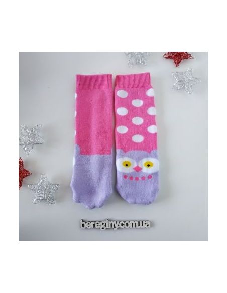 Socks terry without heel 1-2 years - Pink buy in online store