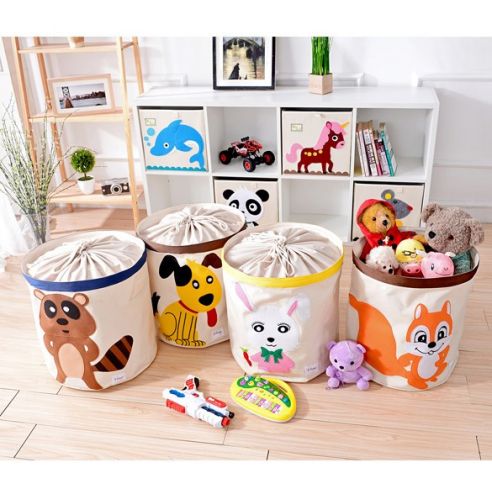 Basket for toys Cotton with Applique - Fox buy in online store