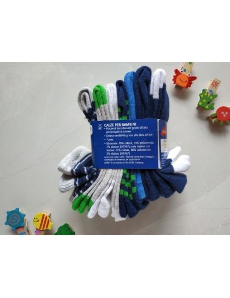 Socks Lupilu Green 7pcs Size 23-26 buy in online store