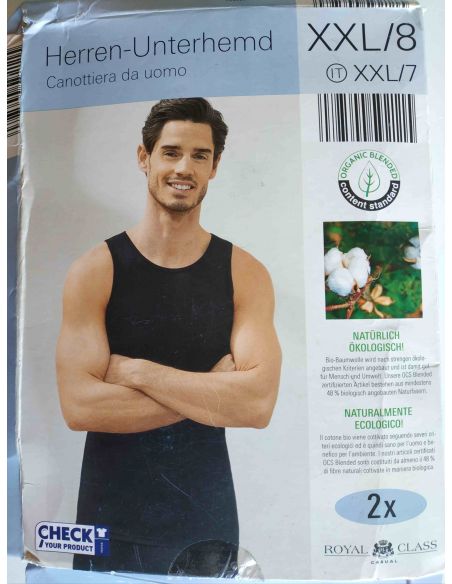 Cotton Men's T-shirt Aldi (Germany) - Size XL, Black - Set 2pcs buy in online store Cotton Men's T-shirt Aldi (Germany) - Size XL, Black - Set 2pcs buy in online store