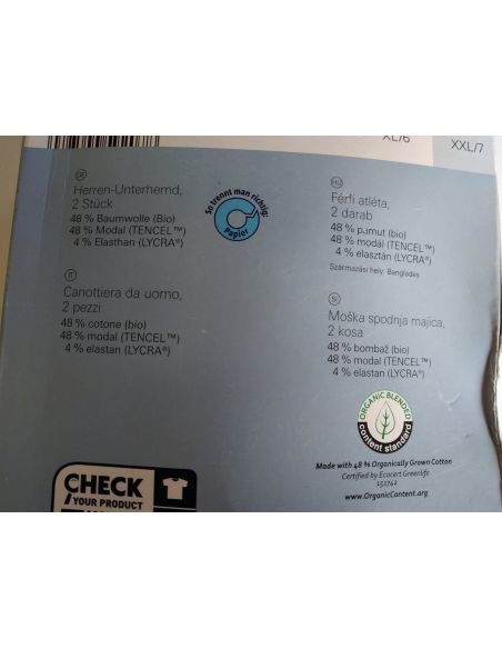 Cotton Men's T-shirt Aldi (Germany) - size M, black - set 2pcs buy in online store Cotton Men's T-shirt Aldi (Germany) - size M, black - set 2pcs buy in online store