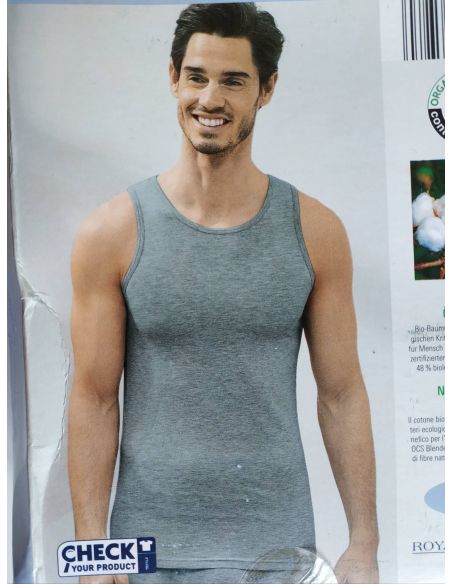 Cotton men's T-shirt Aldi (Germany) - size L, gray - set 2pcs buy in online store Cotton men's T-shirt Aldi (Germany) - size L, gray - set 2pcs buy in online store