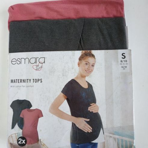 T-shirts for pregnant women and feeding Esmara - set 2pcs S 36/38 buy in online store