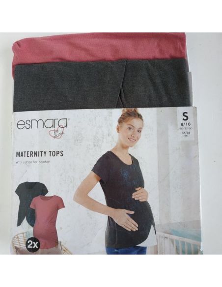 T-shirts for pregnant women and feeding Esmara - set 2pcs S 36/38 buy in online store
