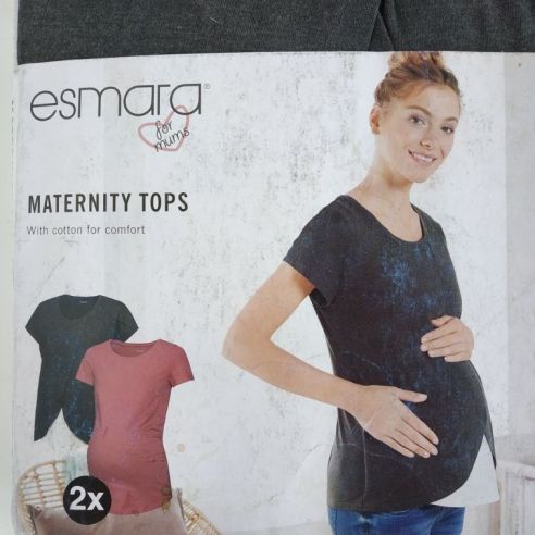 T-shirts for pregnant women and feeding Esmara - set 2pcs S 36/38 buy in online store