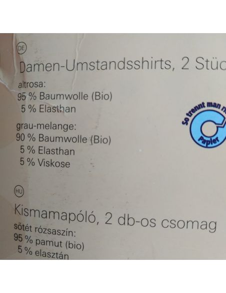 T-shirts for pregnant women Blue Motion - set 2pcs size M 40/42 buy in online store