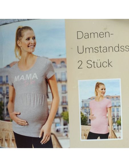 T-shirts for pregnant women Blue Motion - Set 2pcs Size L 44/46 buy in online store