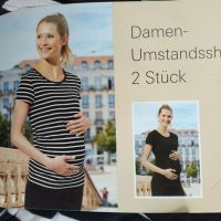 T-shirts for pregnant women Blue Motion striped + black - set 2pcs size M 40/42 buy in online store 2
