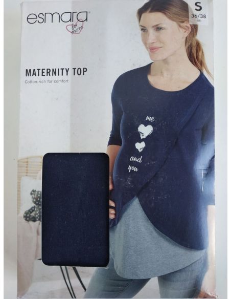 Long Sleeve T-shirt for Pregnant And Feeding Esmara 1pc - S 36/38 buy in online store