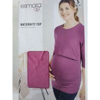 Long Sleeve T-shirt for Pregnant and Feeding Esmara Pink 1pc - S 36/38 buy in online store 2