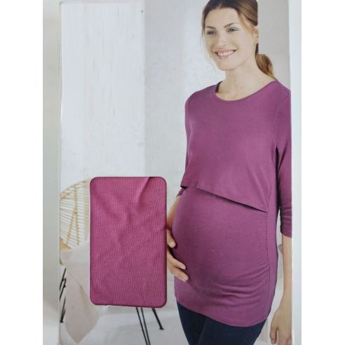 Long Sleeve T-shirt for Pregnant and Feeding Esmara Pink 1pc - S 36/38 buy in online store