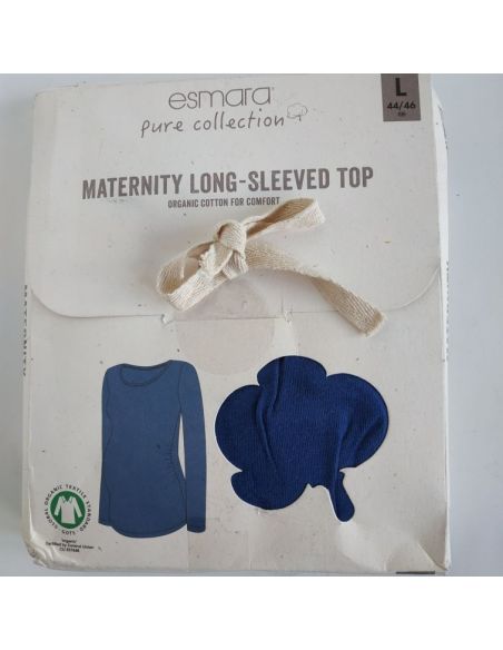 Long Sleeve T-shirt Esmara - XS 32/34 Blue buy in online store