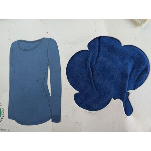 Long Sleeve T-shirt Esmara - XS 32/34 Blue buy in online store