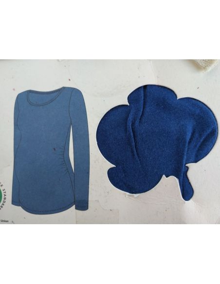 Long Sleeve T-shirt Esmara - XS 32/34 Blue buy in online store
