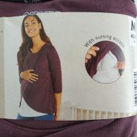 Long Sleeve T-shirt for Pregnant And Feeding Esmara 1pc - S 36/38 Eggplant buy in online store 2