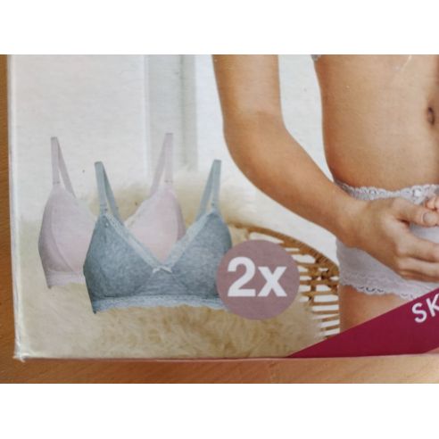 Esmara feeding bras - pink + gray buy in online store