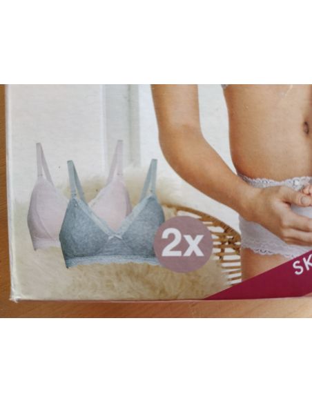 Esmara feeding bras - pink + gray buy in online store