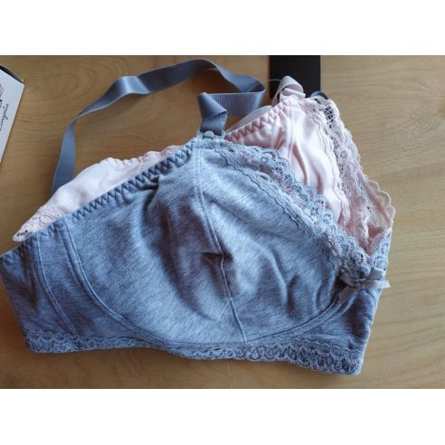 Esmara feeding bras - pink + gray buy in online store