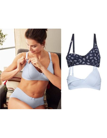 Esmara feeding bras - blue + blue buy in online store