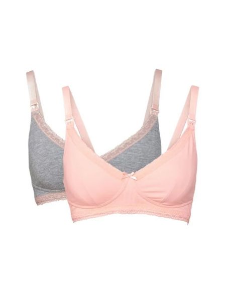 Esmara feeding bras - pink + gray pink buy in online store