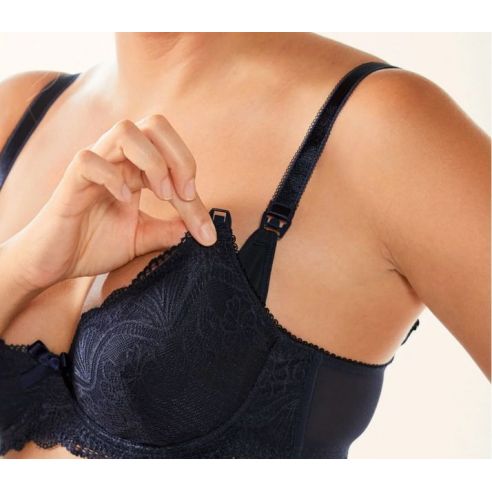 Esmara feeding bras - blue + white with bones buy in online store