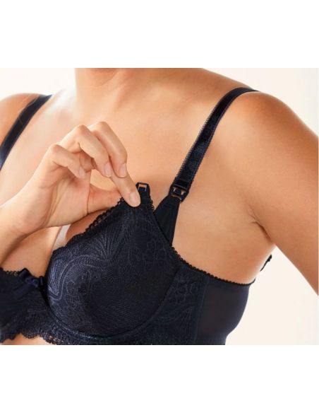 Esmara feeding bras - blue + white with bones buy in online store