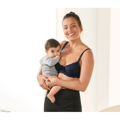 Esmara feeding bras - blue + white with bones buy in online store