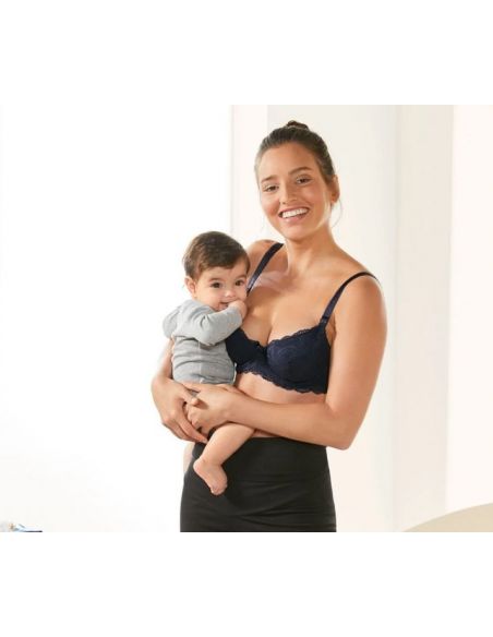 Esmara feeding bras - blue + white with bones buy in online store