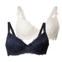 Esmara feeding bras - blue + white with bones buy in online store