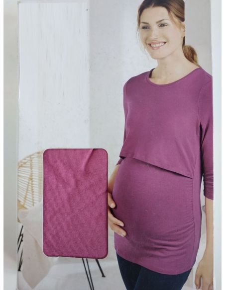 Long Sleeve T-shirt for Pregnant and Feeding Esmara Pink 1pc - M 40/42 buy in online store