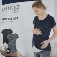 T-shirts for pregnant women and feeding Esmara strips - set 2pc size M 40/42 buy in online store 2
