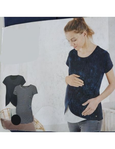T-shirts for pregnant women and feeding Esmara strips - set 2pc size M 40/42 buy in online store