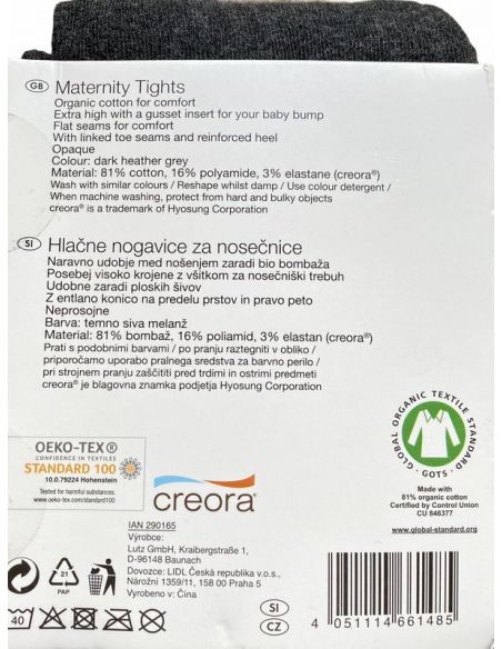 Cotton tights for pregnant women Esmara - gray buy in online store Cotton tights for pregnant women Esmara - gray buy in online store