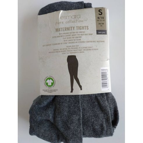 Cotton tights for pregnant women Esmara - gray buy in online store