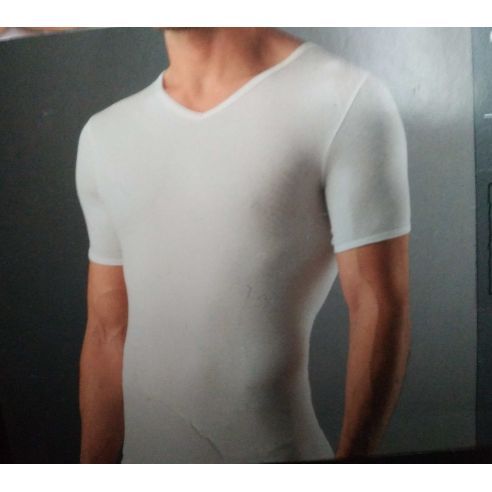 Men's Basic C & A T-shirt (Germany) V-neckline - Size XXL, White buy in online store
