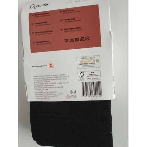 Oyanda thermocolments with fleece - black buy in online store