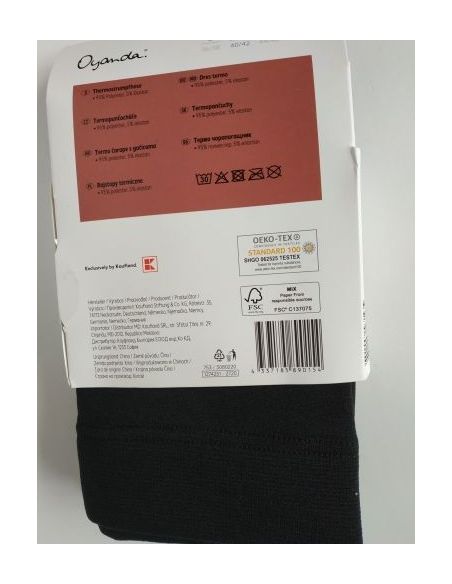 Oyanda thermocolments with fleece - black buy in online store