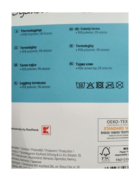 Oyanda thermoles with fleece - blue buy in online store