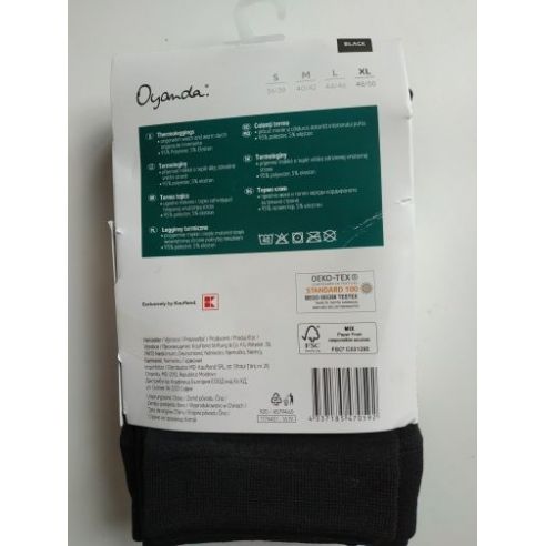 Oyanda thermoles with fleece - black buy in online store