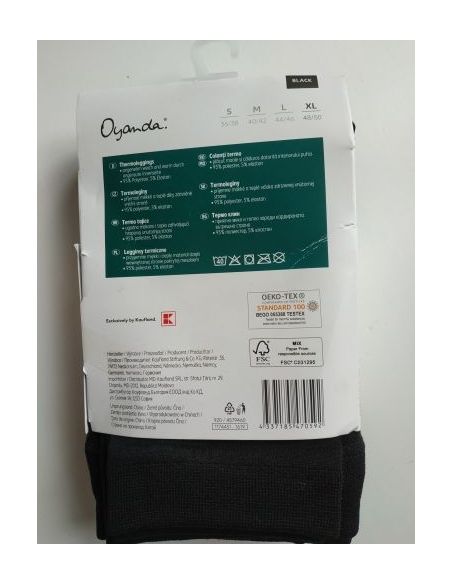 Oyanda thermoles with fleece - black buy in online store Oyanda thermoles with fleece - black buy in online store