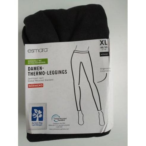 Esmara thermospaces with fleece - black buy in online store