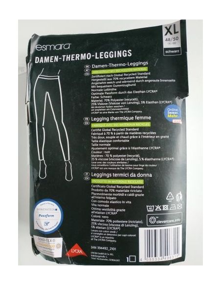 Esmara thermospaces with fleece - black buy in online store Esmara thermospaces with fleece - black buy in online store