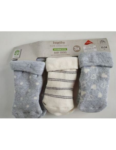Socks terry Lupilu light gray (3Pars) buy in online store