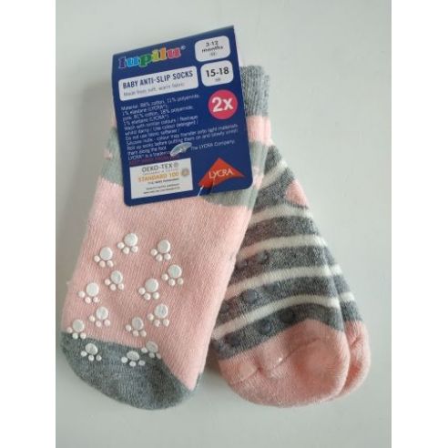 Socks Children's anti-slip terry Lupilu for crawling - transit (2 pairs) buy in online store