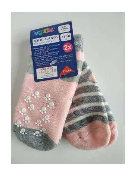 Socks Children's anti-slip terry Lupilu for crawling - transit (2 pairs) buy in online store