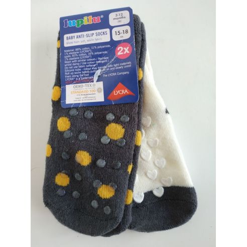 Socks Children's anti-slip terry Lupilu for crawling - Single (2 pairs) buy in online store