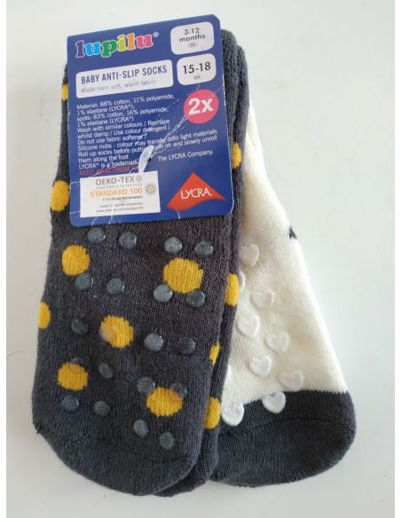 Socks Children's anti-slip terry Lupilu for crawling - Single (2 pairs) buy in online store
