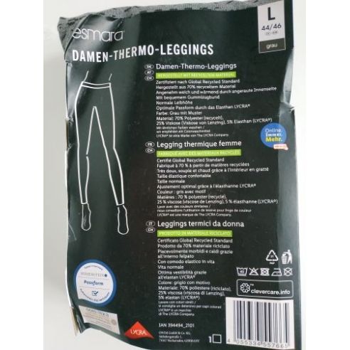 Esmara thermolates with fleece - gray buy in online store