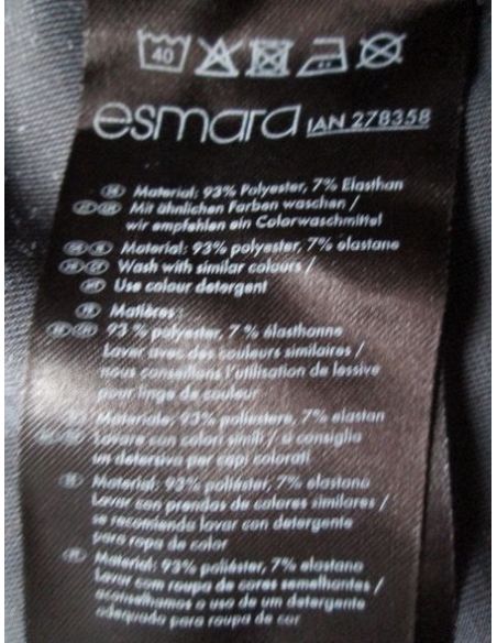 Jagins (Jegging) Esmara - Black Velvet S (36/38) buy in online store